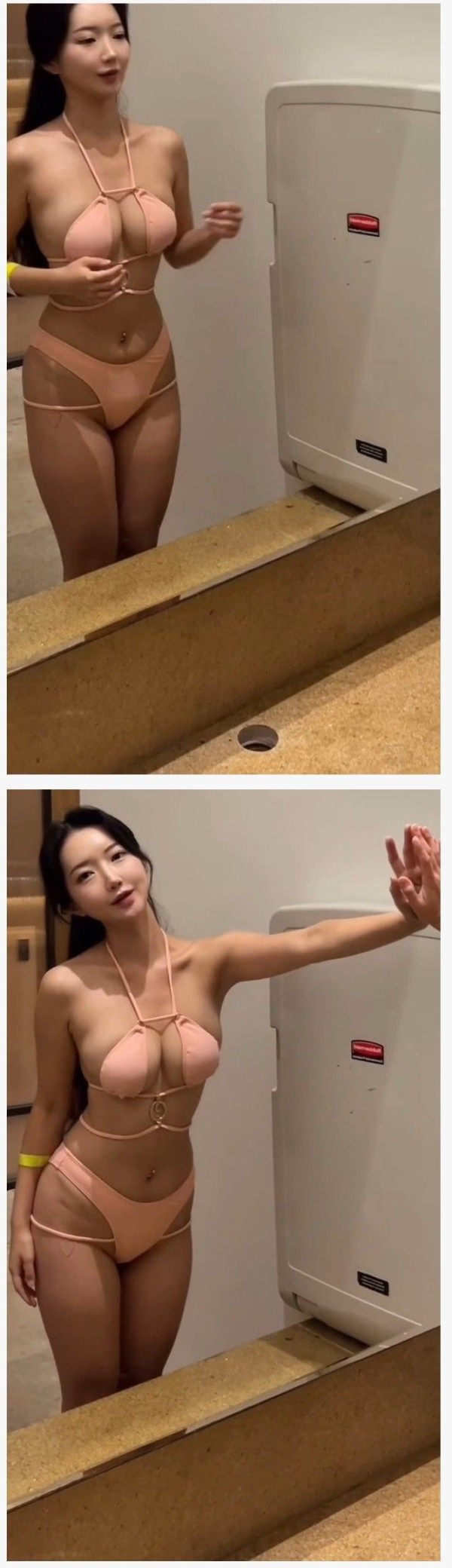 여자친구나 와이프가 이런 수영복을 입는다면...